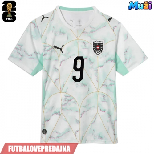 Lacne Muži Futbalové dres Rakúsko Marcel Sabitzer #9 MS 2026 Krátky Rukáv - Preč